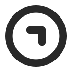 Arrow Top Right 6 Circle SVG Icon
